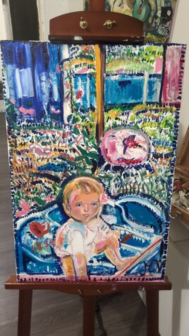 Paysage avec ma petite puce