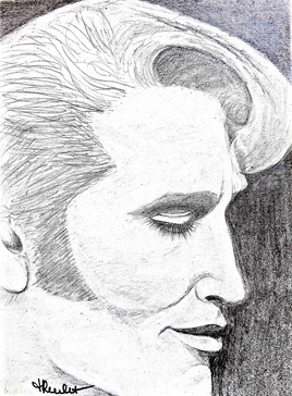 Portrait Elvis souriant / Drawing Portrait Elvis' smile