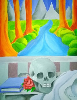 Vanit&eacute; Peinture acrylique, 50x65 cm