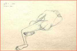 Homme allongé nu 2/3, Charles / Drawing A naked man lying on…, Charles