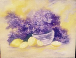 Violettes et citron