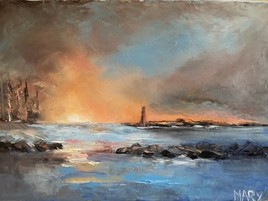 Couchant sur le port