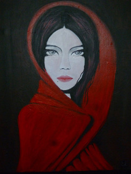 la dame a la cape rouge