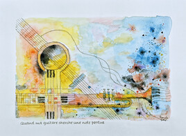 Quand ma guitare cherche une note perdue Quand ma guitare cherche une note perdue