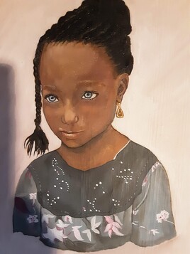 Enfant aux yeux bleus