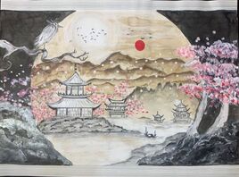 Reflets d'un soir japonais