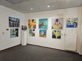 Exposition &agrave; la galerie du M&ocirc;le.