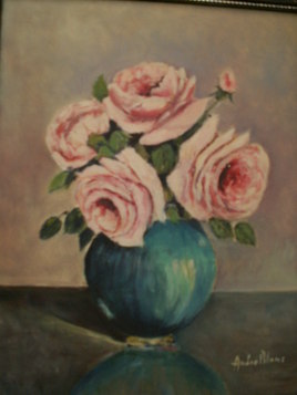 vase de roses