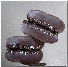 macarons chocolat noir