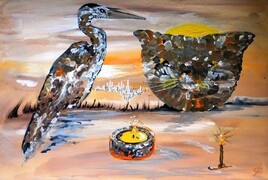 Le héron, le chat & surtout....