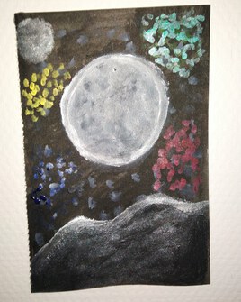 Fireworks on full Moon