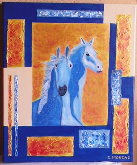 Les chevaux bleus