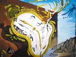 (reproduction Montre molle au moment de la premi&egrave;re explosion S.Dali)