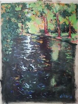 Brosville, les arbres rouge