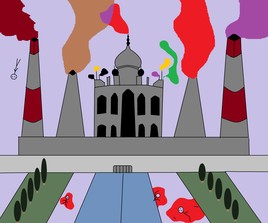 le taj mahal dans 100 ans.