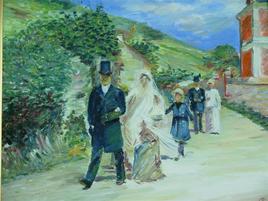 mariage &agrave; Giverny