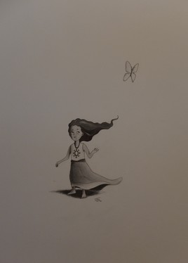 Girl & Butterfly