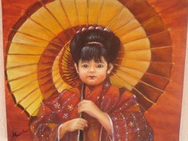 La petite fille &agrave; l'ombrelle