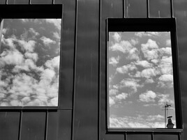 Ciel coton dans 2 fen&ecirc;tres