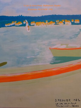 Le lac de Saint-Point Malbuisson  Doubs (25)  1982