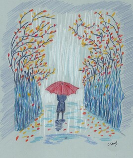 Promenade sous la pluie d'automne !