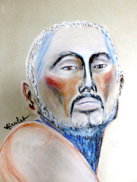 Portrait Homme de face Hervé / Drawing : Portrait of a man