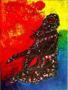 Raging Bull under a Crashing Sun