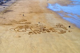 Sand Art Saint-Cast le Guildo grande plage