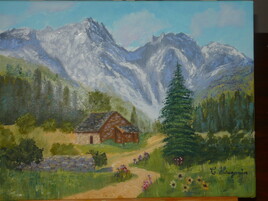 là haut sur la montagne