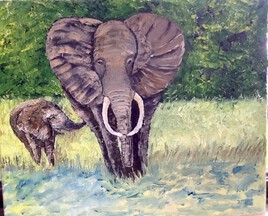 &Eacute;l&eacute;phant et son petit