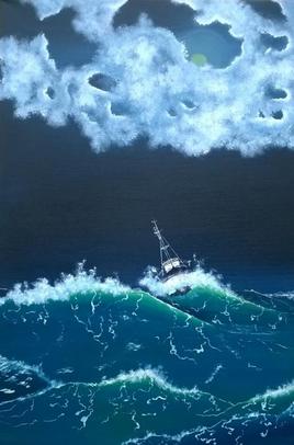 Chalutier, forte Houle