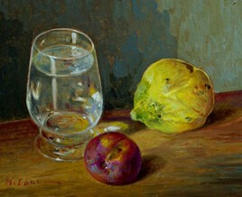 verre d'eau au coing