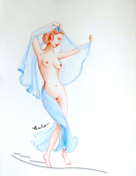 Danseuse nue / Drawing A naked dancer