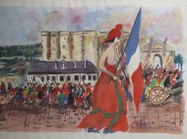 83 A L'ASSAUT DU SYMBOLE DE L'ABSOLUTISME 1789 REVOLUTION FRANCAISE
