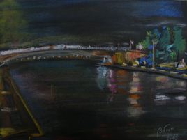 Le Pont de Martigues. Nocturne