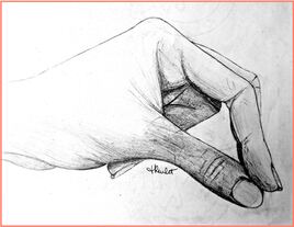 Main de femme / Drawing A hand of a woman