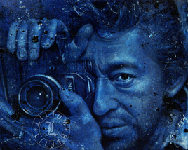 Peinture à l'huile:  Serge Gainsbourg