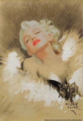 Marilyn dans une peinture d'Henry Clive.