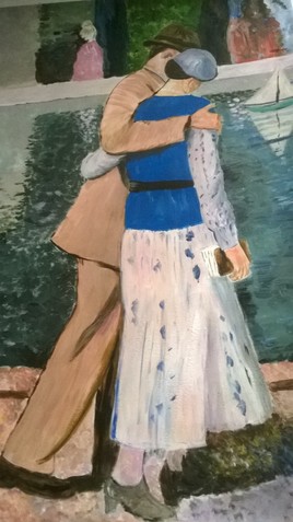 Couple aux jardins du Luxembourg