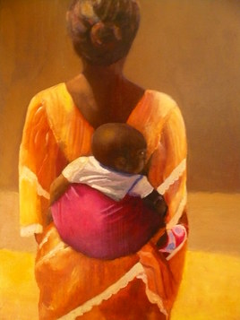 Africaine et son bébé