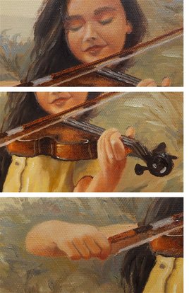 Josette avec son violon (Detail)