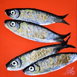 peinture de sardines
