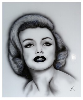 Marilyn Monroe ... peinture aérographe ...indians.r.brush...Nimes