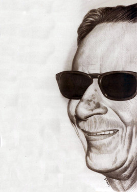 Portrait de l'&eacute;crivain &Eacute;gyptien Taha Hussein