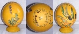 Oeuf d'autruche d&eacute;cor&eacute; Provence