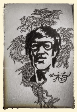 portrait de bruce lee