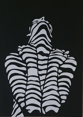 La belle de l'ombre. Tableau en relief