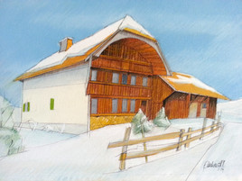 Ferme &agrave; Hauteville (Suisse)