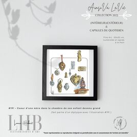 Coeur d'une m&egrave;re dans la chambre de son enfant devenu grand