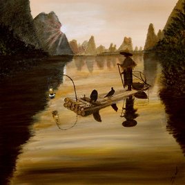 Le p&ecirc;cheur aux cormorans